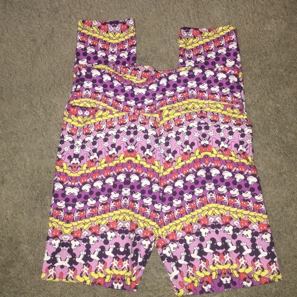 LuLaRoe Pants - Lularoe One Size Mickey Mouse Leggings